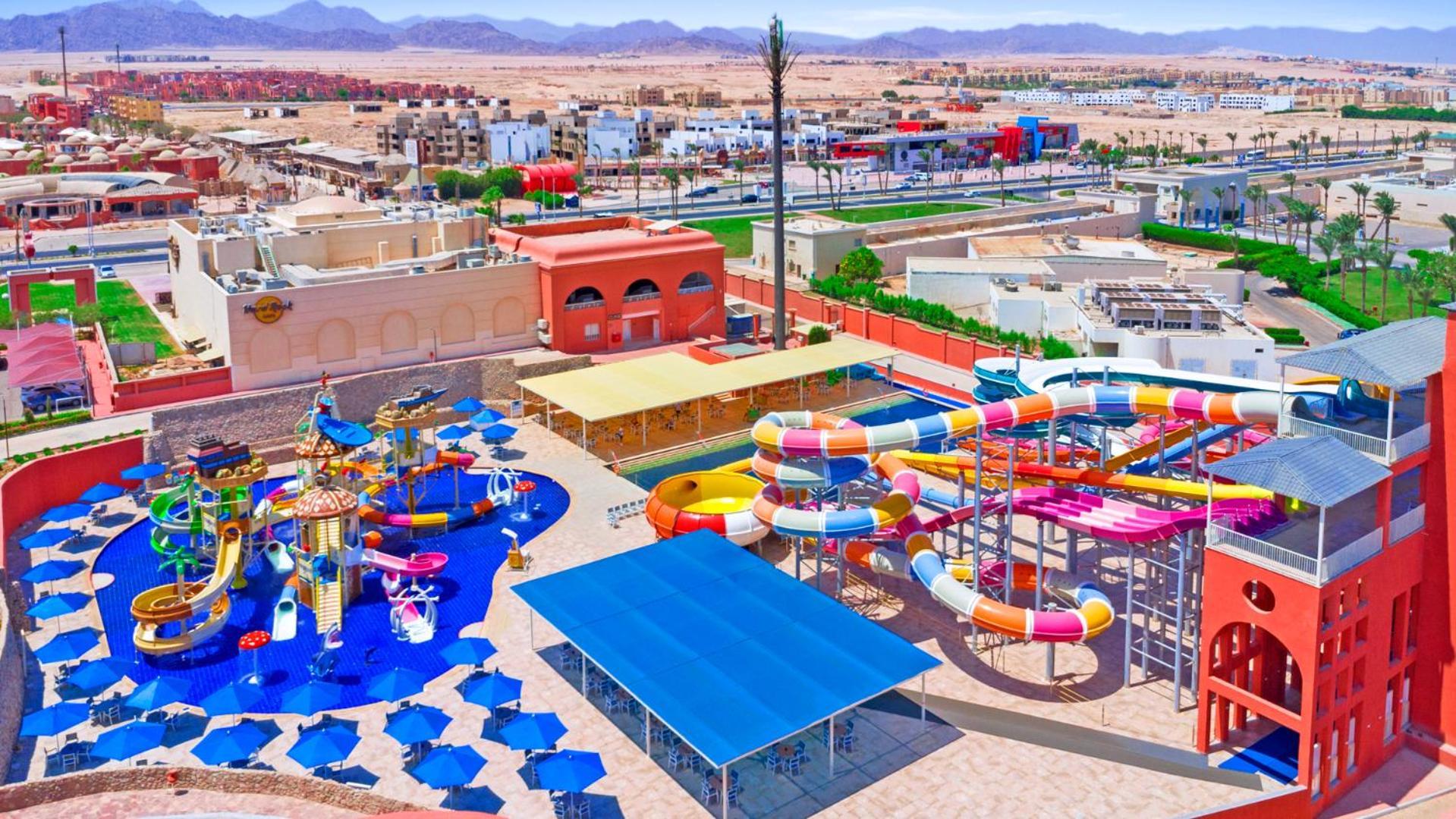 Pickalbatros Laguna Club Resort Sharm El Sheikh Zewnętrze zdjęcie Aerial view of Splash Jungle Water Park